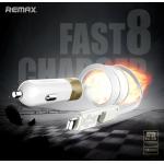 【REMAX】RCC102 速8 單USB帶線車充3.4A