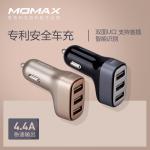 MOMAX摩米士 極光雙面USB車充4....