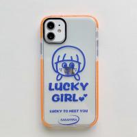 iPhone 11 Pro Max Lucky情侶雙色邊TPU保護殼