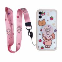 iPhone 11 Pro Max 女孩&禮物(含支架掛繩)糖果保護殼