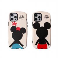 iphone 12 Mini 迪士尼正版授權 貼皮背影-米奇米妮保護殼