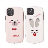 iPhone 11 Pro Vanessa兔/HONEY熊 刺繡保護殼