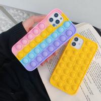 iphone 12 Mini 立體彩虹減壓硅膠保護殼