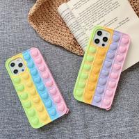 iphone 12 Mini 彩虹愛心減壓硅膠保護殼
