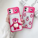 iphone 12 Mini 立體草莓熊推拉窗保護殼