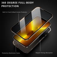 iPhone 13 mini 高清萬磁王雙面玻璃保護殼(RJ-03)