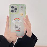 iPhone 12 Pro 小熊秋千(含太陽掛飾)波浪紋保護殼