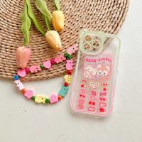 iPhone 11 粉色Q版手機(含手鍊掛飾)保護殼