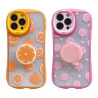 iPhone 12 Pro 滿屏桃子香橙(含同款支架)保護殼