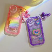 iPhone 12 Pro 彩虹笑臉含掛飾保護殼