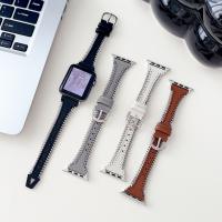 Apple Watch Series 8  41mm 手工鏈條拼真皮錶帶